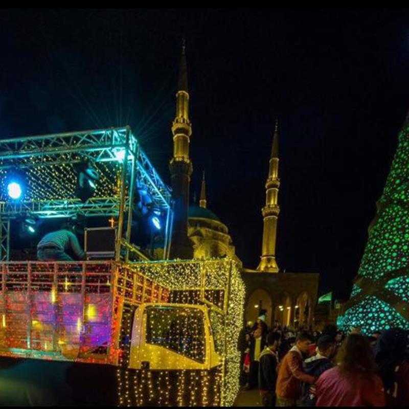 Beirut Christmas Festivities Firework 